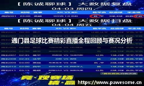 通门县足球比赛精彩直播全程回顾与赛况分析